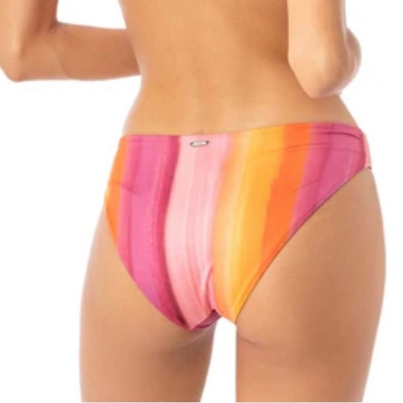 Maaji Reversible Bikini Bottom Sunrise Dye Sublimity Classic Womens L Floral - Picture 3 of 11